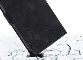 BoekCover Hoes Etui Map voor Apple iPhone 16e    -  Zwart