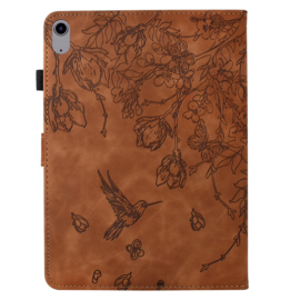 Bescherm-Etui Hoes Map voor Samsung Galaxy Tab S11 - 11"- Kolibrie - Bruin