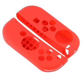 Silicone Hoes / Skin voor Nintendo Switch Joy-Con Controllers   Rood