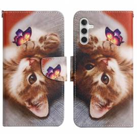 BookCover Hoes Etui voor Samsung Galaxy A16  - A26     Kitten - Vlinder