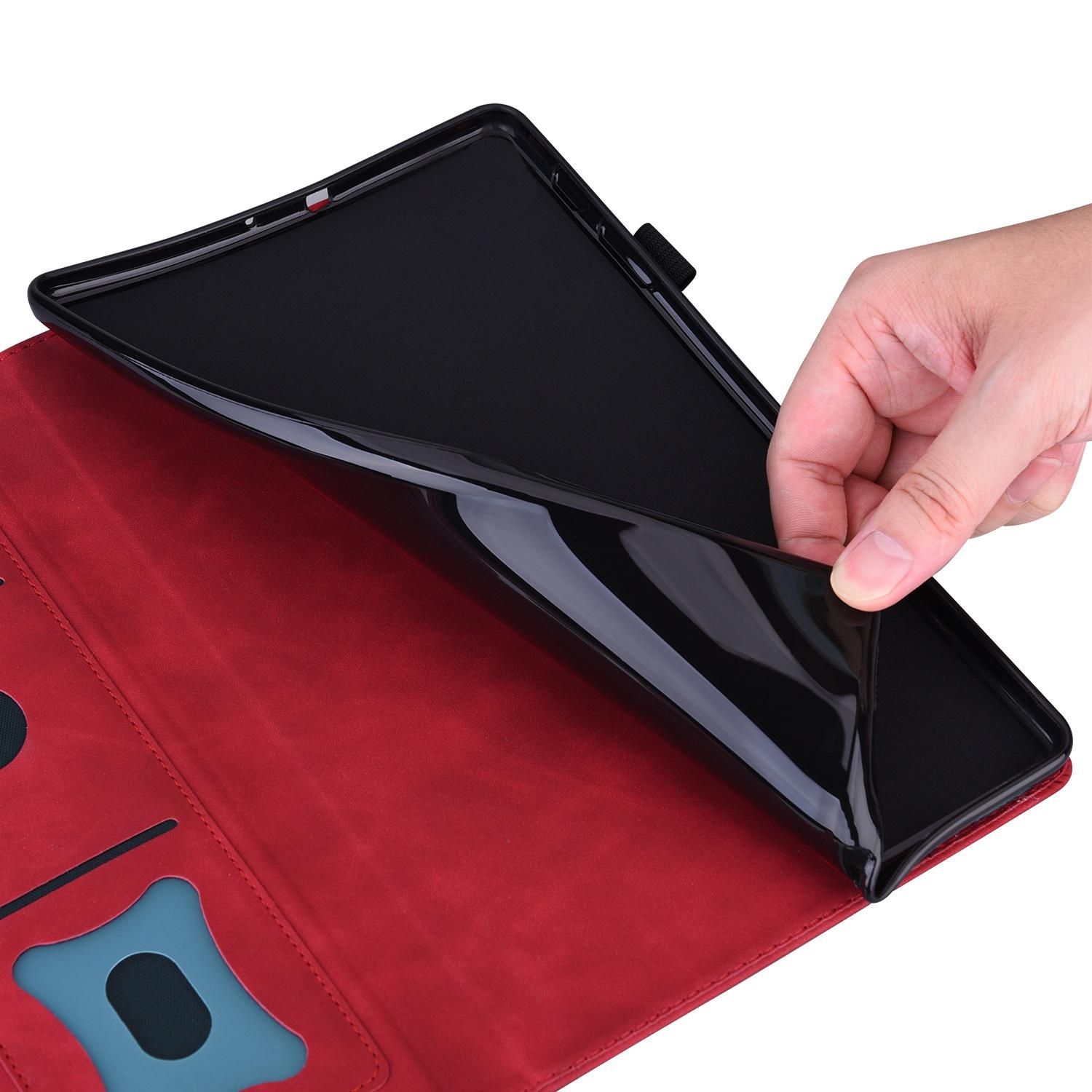 Luxe Bescherm-Etui Hoes Map voor Xiaomi Redmi Pad 2 - 11"  -   Rood