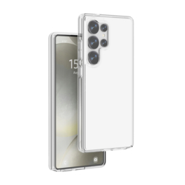 Transparant Hard-Cover Bescherm-Hoes + Screenprotector voor Samsung Galaxy S25 ULTRA