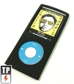 Silicone Bescherm-Hoes Skin voor  iPod Nano 4G 4   Zwart