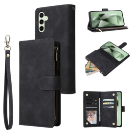 Boek-Cover Portemonnee Etui Hoes voor Samsung Galaxy S25 FE -     Zwart