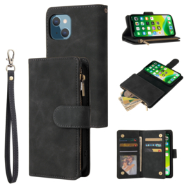 BookCover Wallet Etui voor iPhone 13    Zwart