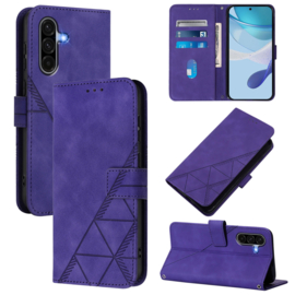 Hoes - Etui - Tas voor Samsung Galaxy A36 - A56  - Met Schouder - Draagkoord -  Paars
