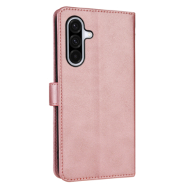 Luxe BookCover Etui Hoes  voor Samsung Galaxy A36 en A56  -  Roze-Goud