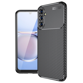 Carbon TPU Bescherm-Hoes Skin voor Samsung Galaxy  A05S  - Zwart