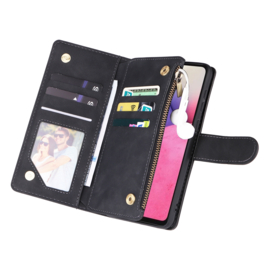 BookCover Wallet Etui voor Samsung Galaxy A33 5G Zwart