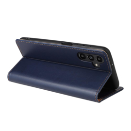 Luxe BoekCover Etui Hoes  voor Samsung Galaxy A37 - A36 - A56  -  Blauw