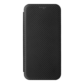 Slim Carbon  Cover Hoes Etui voor iPhone 13 - 14    Zwart - Carbon