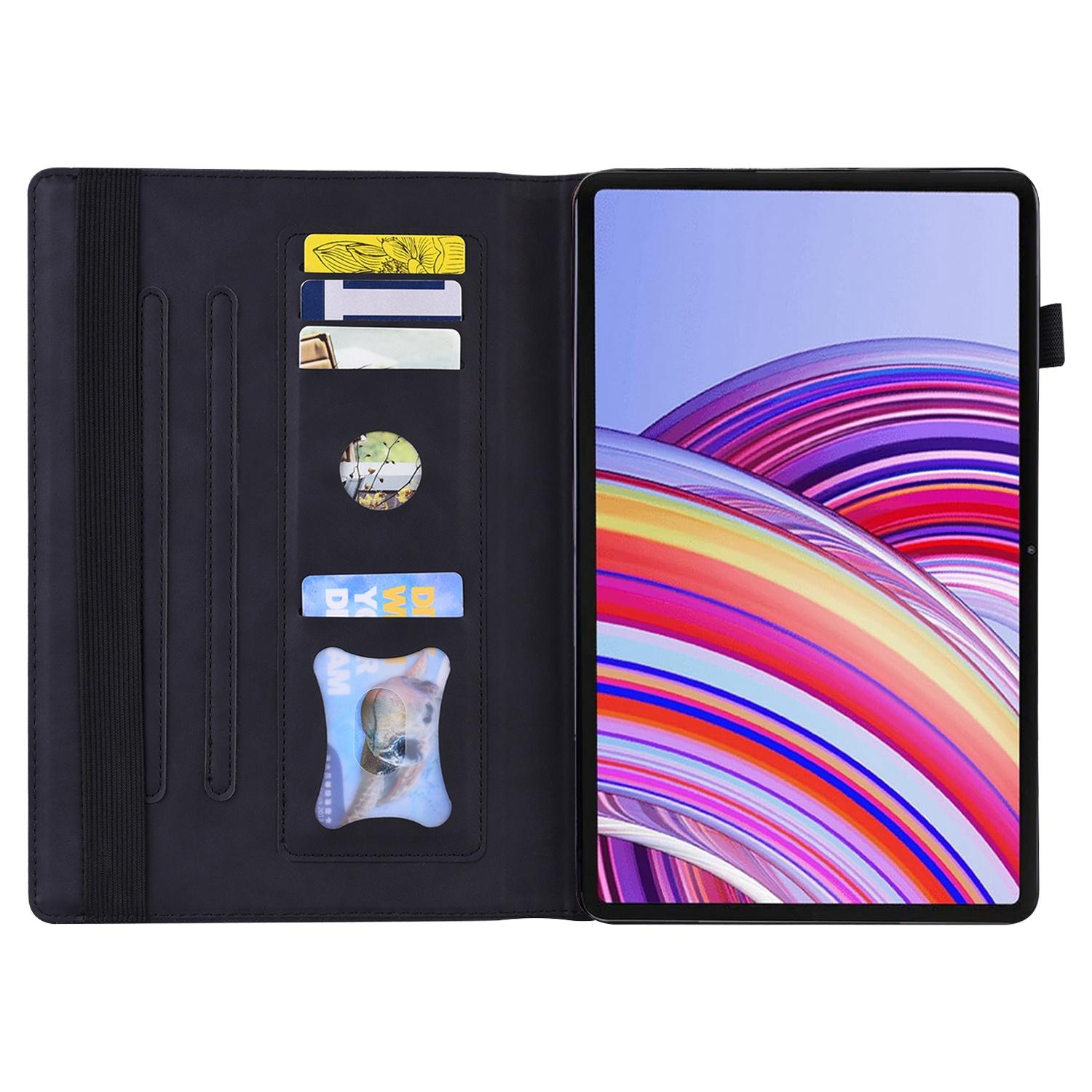 Luxe Bescherm-Etui Hoes Map voor Xiaomi Redmi Pad 2 - 11"  -   Zwart