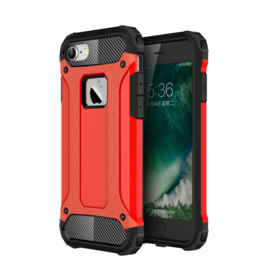 iPhone 7 - Hybrid Tough Armor-Case Bescherm-Cover Hoes - Rood