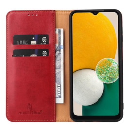 Luxe BoekCover Etui Hoes  voor Samsung Galaxy A37 - A36 - A56  -  Rood
