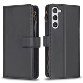 9 Pas - Luxe BookCover Wallet Etui voor Samsung Galaxy S24    Zwart