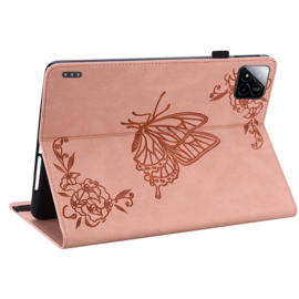 Bescherm-Etui Hoes Map voor Xiaomi Pad 7  -   Vlinders -   Roze