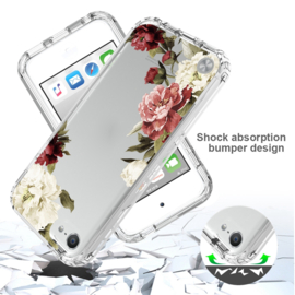 Armor-Case Bescherm-Cover Skin Sleeve voor iPod Touch  Blauw - Roos - Transparant