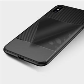 Slim Carbon Bescherm-Hoes Skin  voor iPhone XR   Blauw