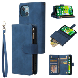 BookCover Wallet Etui voor iPhone 13    Blauw