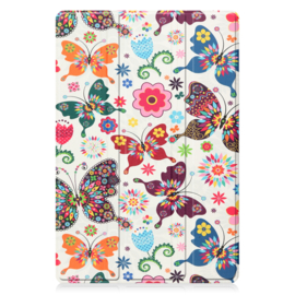 Bescherm-Cover Map Hoes voor Samsung Galaxy Tab A8 10.5  - Vlinders