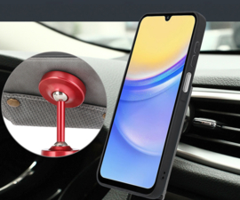 PU Bescherm-Hoes Cover met 4 Pas-vak voor Samsung Galaxy A16 - A17 - A26  - Blauw