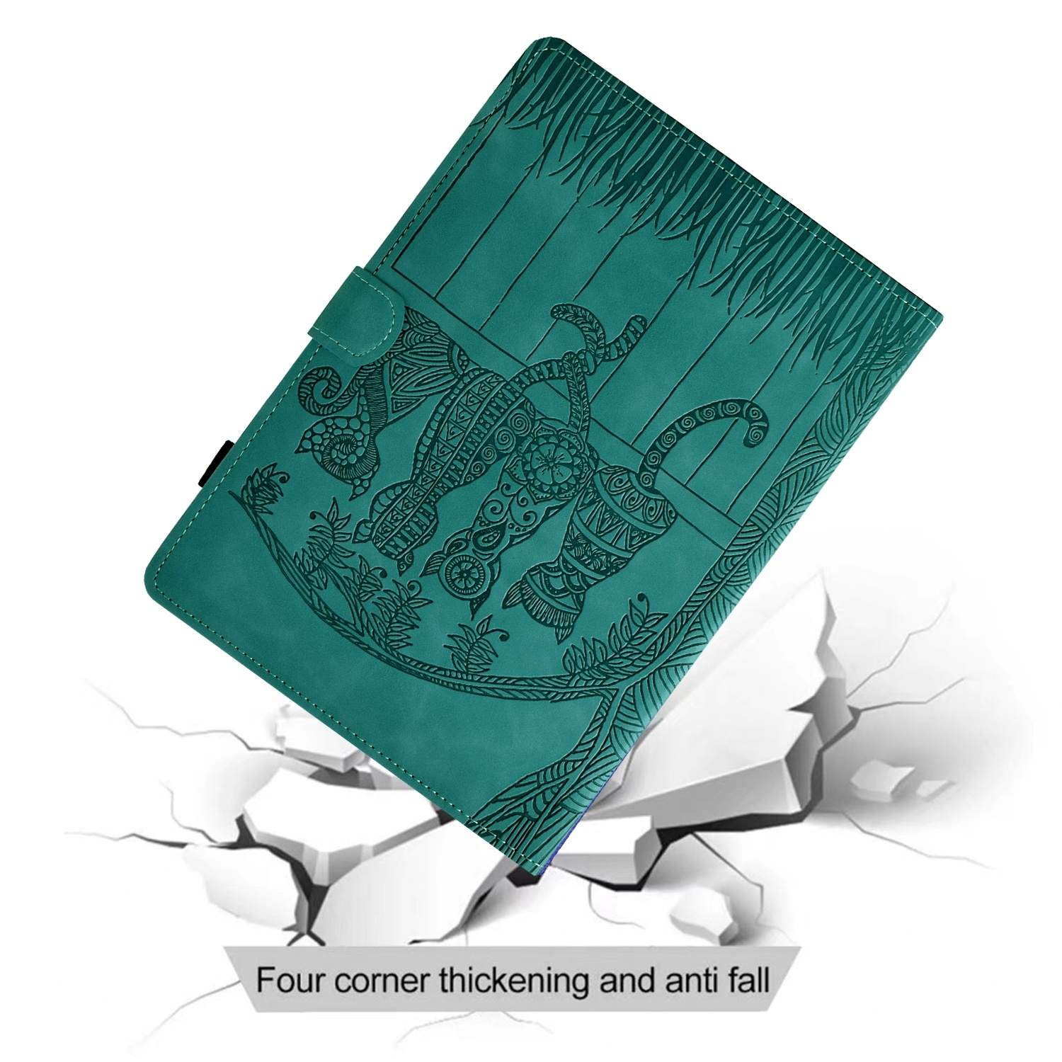 Bescherm-Etui Hoes Map voor  Apple iPad 10 - A16 - 10.9 - 2022 - 2025 - Cartoon Cats - Groen