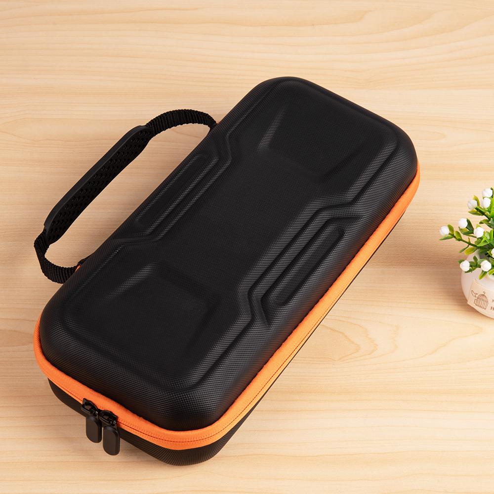 Luxe Aero-case Etui Hoes Cover voor Nintendo Switch 2  -   Zwart-Oranje