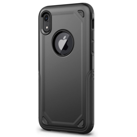 Luxe Bescherm-Cover Hoes Skin  voor iPhone XR   Zwart