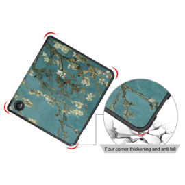 Cover Map Hoes voor Kobo Libra 2 - 2021 Model      -  Van Gogh's Amandelbloesem