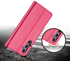 Luxe BoekCover Etui Hoes Map  voor Samsung Galaxy S24 - S25   -  Roze