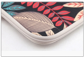 Bescherm-Opberg Hoes Pouch Sleeve voor iPad   - iPad Air -  Leaves