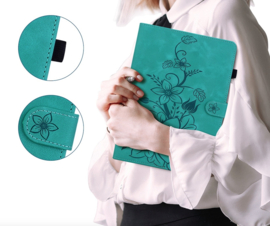 Bescherm-Etui Hoes Map Cover voor  Apple iPad 10 - A16 - 10.9 - 2022 - 2025 - Lelie - Groen