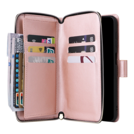 BookCover - 9 Cards - Wallet Etui Hoes voor Samsung Galaxy A14 - 5G   -  Roze
