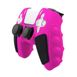Grip Silicone Hoes / Skin voor Playstation 5 PS5 DualSense Controller  -  Roze  -   V3