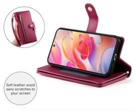 Luxe Portemonnee - Etui  Hoes Tas voor Samsung Galaxy A26  -  A16  -  Met Schouder - Draagkoord -  Rood