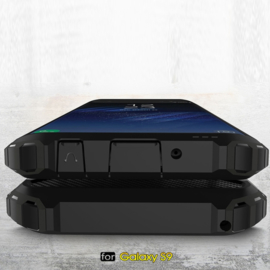 Samsung Galaxy S9 - Hybrid Tough Armor-Case Bescherm-Cover Hoes - Zwart