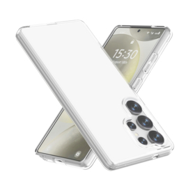 Transparant Hard-Cover Bescherm-Hoes + Screenprotector voor Samsung Galaxy S25 ULTRA