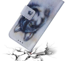 BookCover Hoes Etui voor Samsung Galaxy A54  -  Wolf