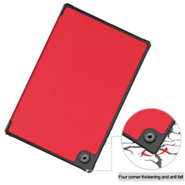 TPU Bescherm-Cover Hoes Map voor Samsung Tab A8 10.5  -  Rood