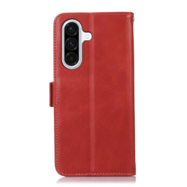 Lederen BoekCover Etui Hoes voor Samsung Galaxy A37 - A36  -  A56   -  Rood - V1