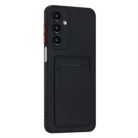 TPU Bescherm-Hoes Skin Cover met Pas-vak voor Samsung Galaxy A16 - A17 - A26  Zwart