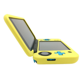 Silicone Bescherm Hoes voor Nintendo 2DS XL Geel