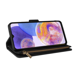 BookCover Wallet Etui voor Samsung Galaxy A23 5G Zwart