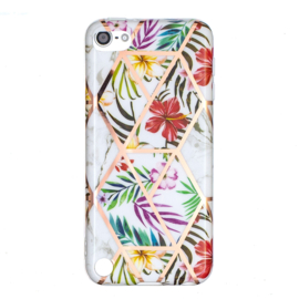 iPod Touch 5G 6G 7G  - TPU Flex Bescherm-Hoes Skin Hoesje -  Bloem Motief