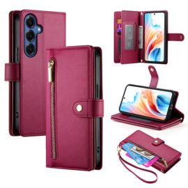 Luxe Portemonnee - Etui  Hoes Tas voor Samsung Galaxy S26 PLUS   - Met Schouder - Draagkoord -  Rood