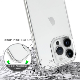 TPU-Crystal Bescherm-Hoes Cover Skin voor iPhone 15 Pro   Transparant