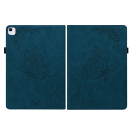 Luxe Bescherm-Etui Map voor iPad Air 6 11" - 2024 -  Blauw - Vlinder