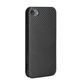 Slim Carbon  Cover Hoes Etui voor iPod Touch      Zwart