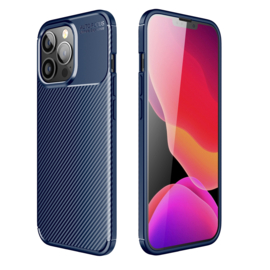 Flex-Cover TPU Bescherm-Hoes Skin voor iPhone 13  Pro Max  Blauw