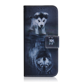 BookCover Hoes Etui voor Samsung Galaxy A24  -    Wolf
